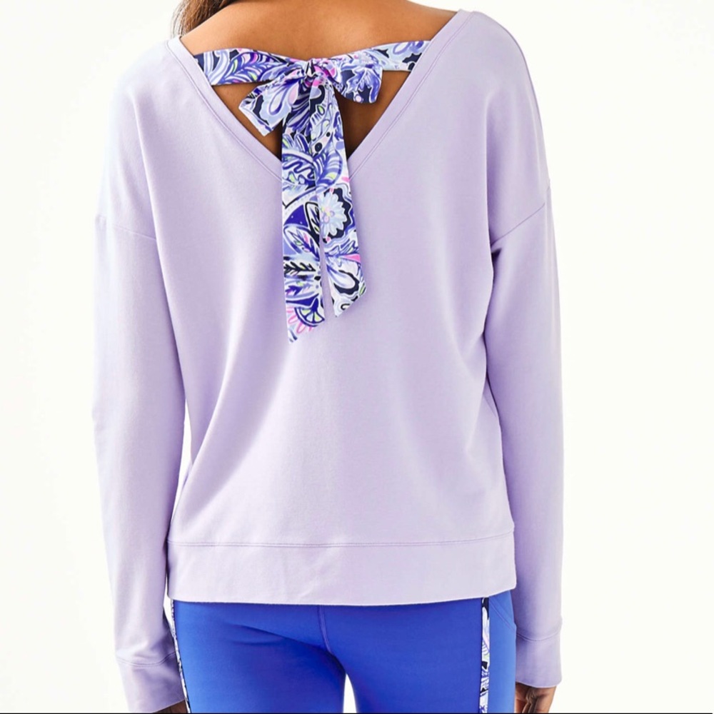 Lilly Pulitzer Dillon Pullover M Lilac Verbena